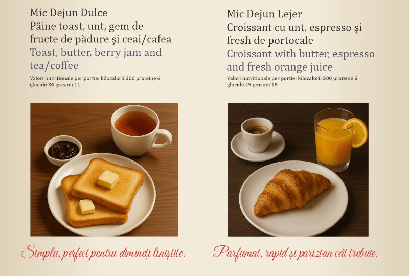 Bună dimineața - Mic Dejun Dulce 13 Pub Brasov